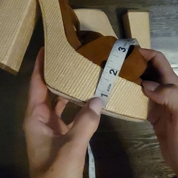 NEW Jimmy Choo Gaia 140mm Sandals Womens 10 Brown Suede Luxury Designer Retro - Picture 9 of 10